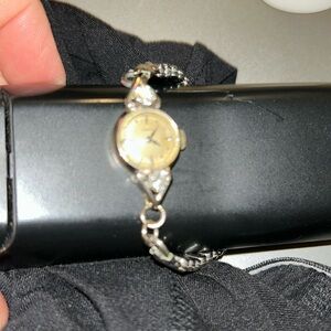 50s HAMILTON USA 14K Gold/Diamonds Heirloom Watch